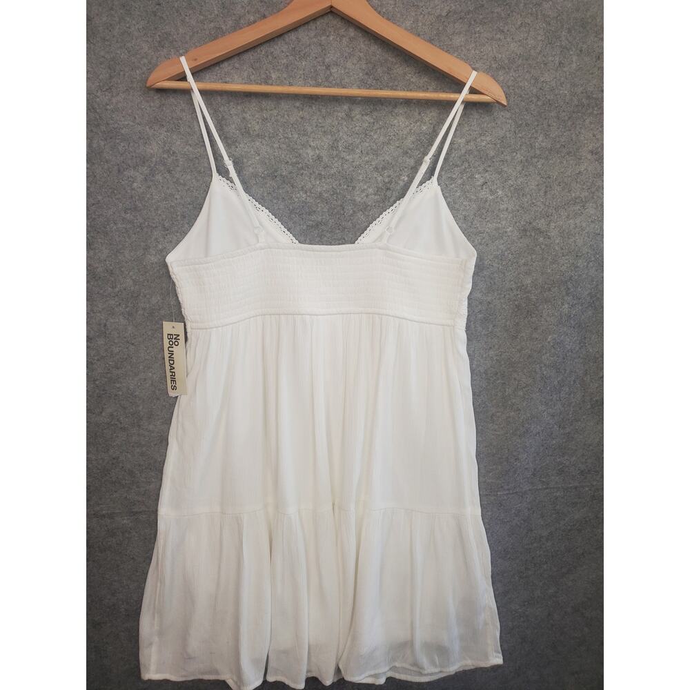 No Boundaries White Spaghetti Strap Mini Dress - Picture 2 of 8
